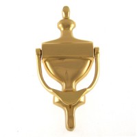 6" x 3" Bright Brass Finish - Solid Brass Door Knocker 6" x 3" Bright Brass Finish - Solid Brass Door Knocker